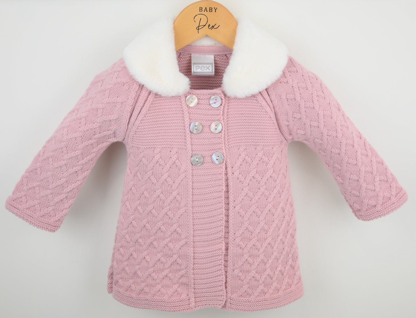 Pex Tillie Coat Dusky Pink with Hat
