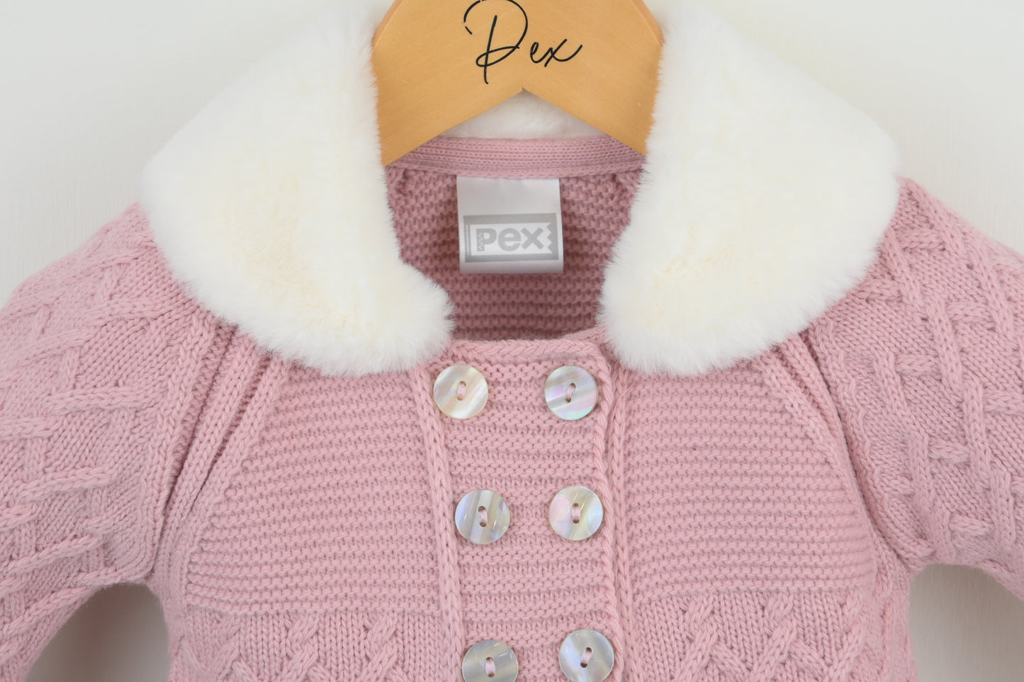 Pex Tillie Coat Dusky Pink with Hat