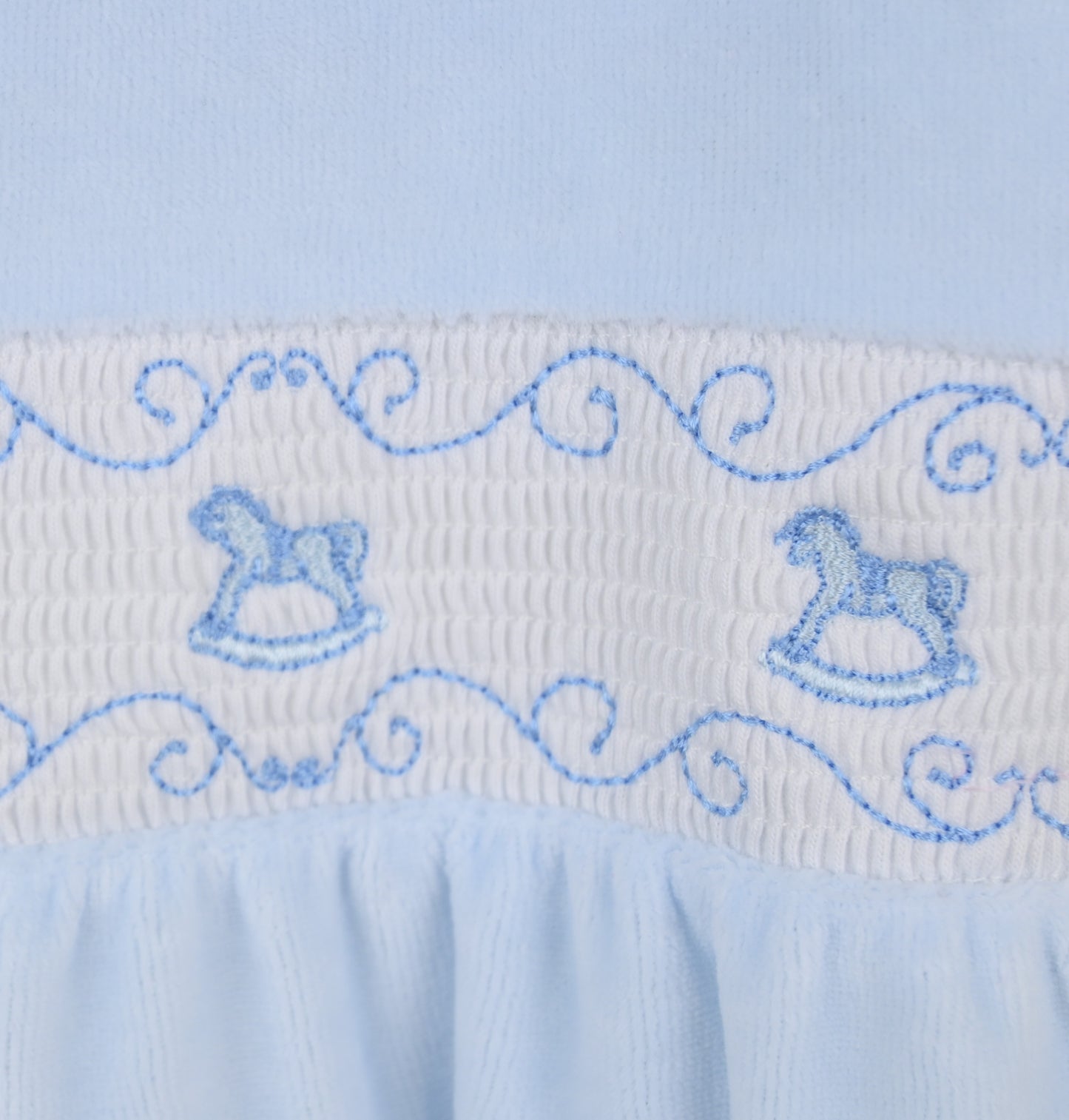 Pex Rocking Horse Sleepsuit Blue