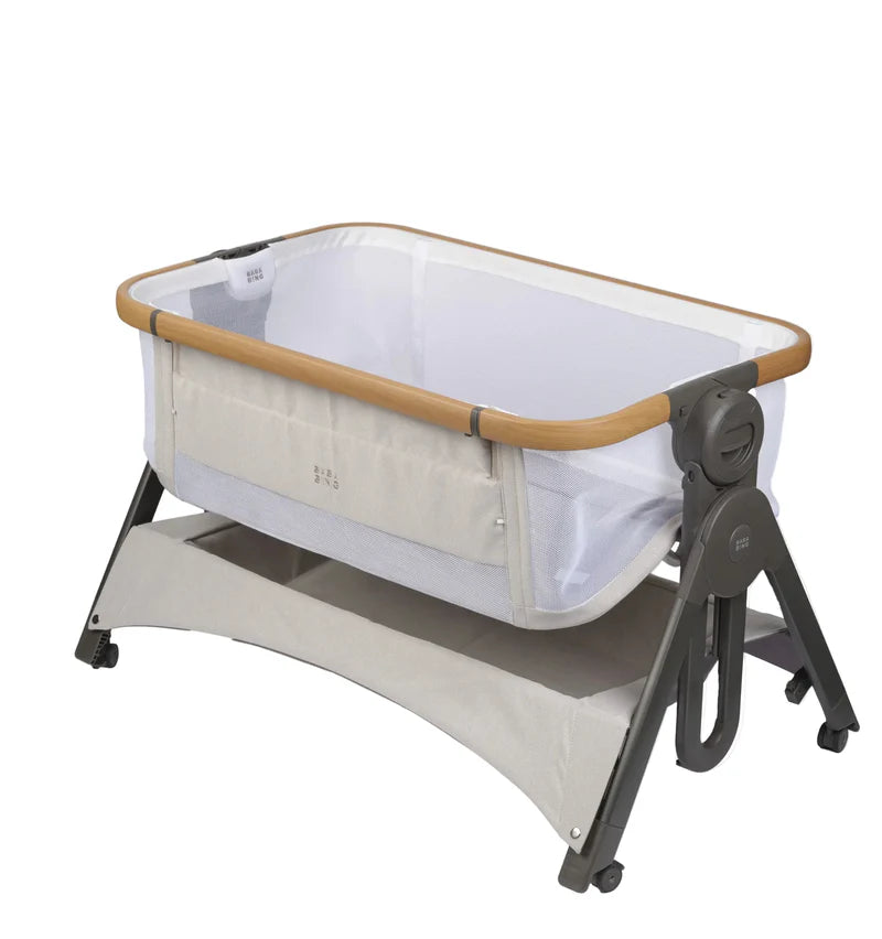 Bababing Bedside & Travel Crib (Beige)
