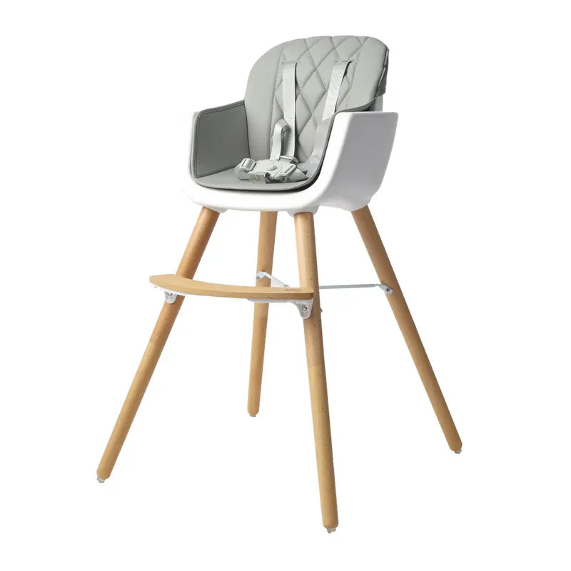 Bababing Highchair 4-in-1 Highchair & Toddler Chair White/Grey