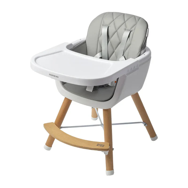 Bababing Highchair 4-in-1 Highchair & Toddler Chair White/Grey