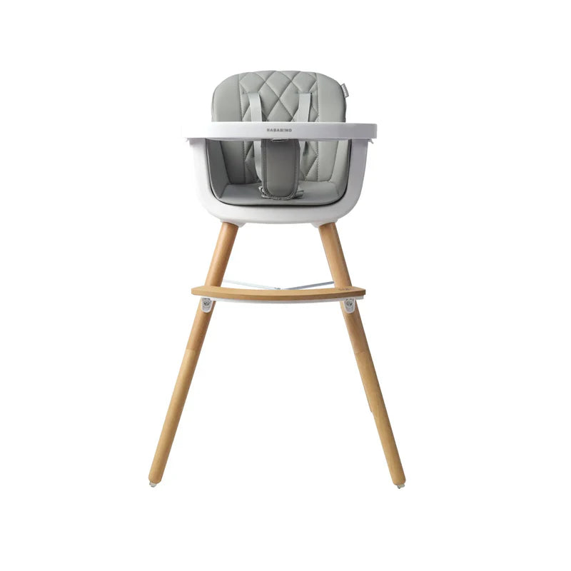 Bababing Highchair 4-in-1 Highchair & Toddler Chair White/Grey