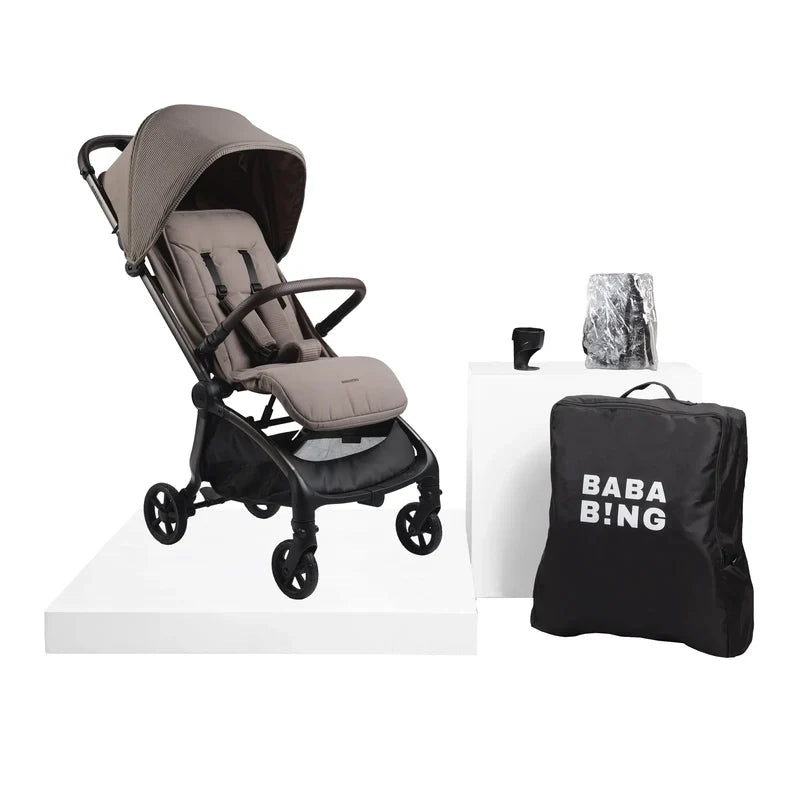 Bababing imi Travel Pushchair Auto Fold Compact Stroller Minky