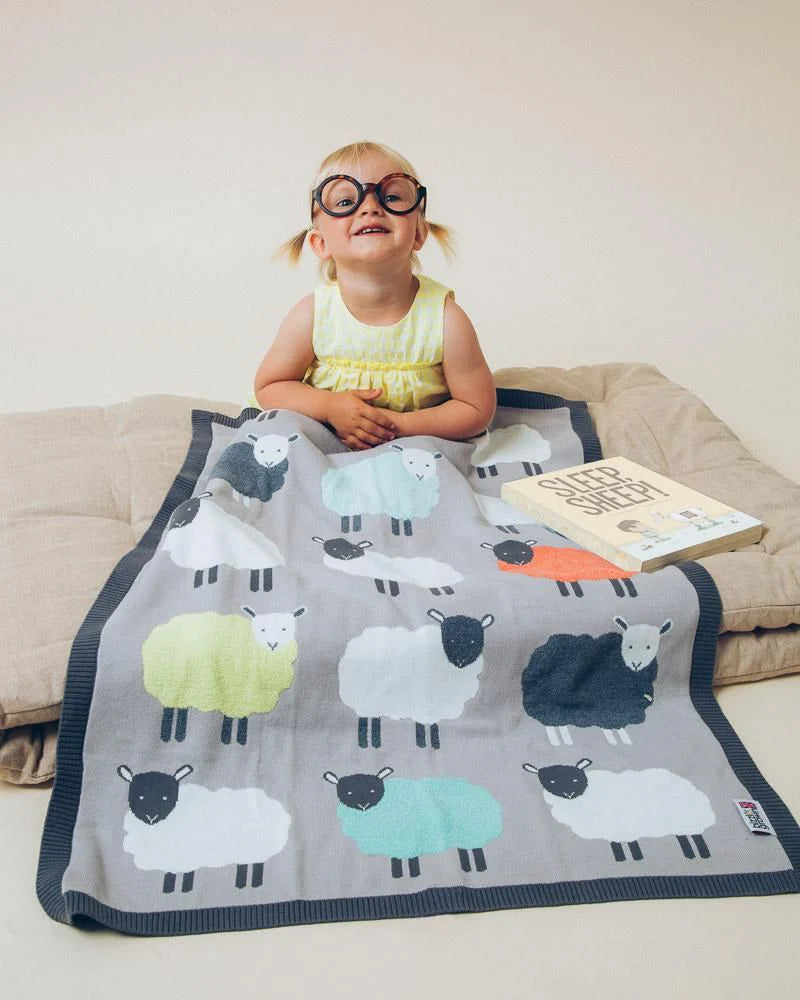 Bizzi Growin Baby Blanket - The Flock Sheep