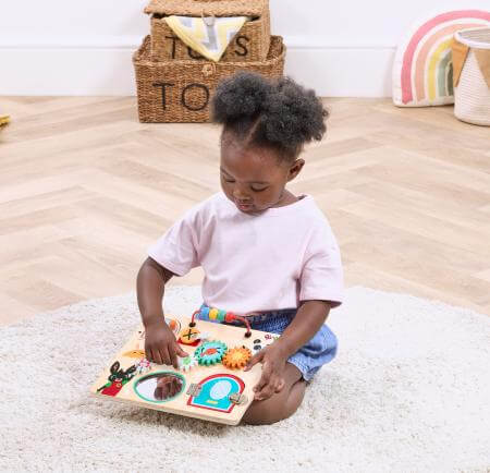 Rainbow Design Bing Wooden Busy Board