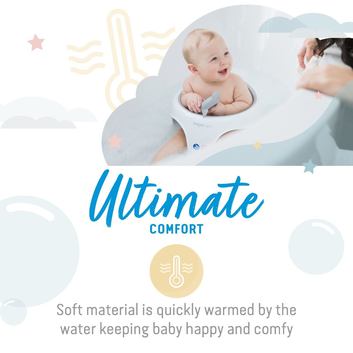 Angelcare Soft-Touch Bath Seat Grey