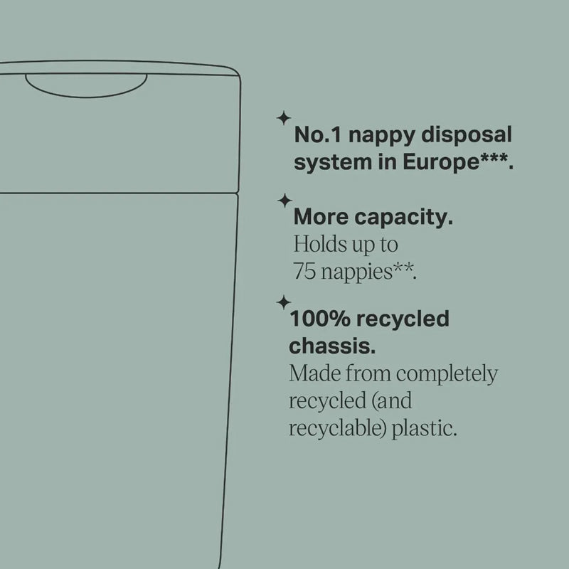 Tommee Tippee Twist & Click XL Nappy Disposal Bin