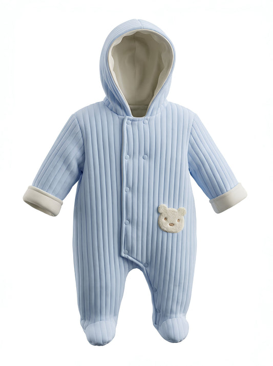 Pex Boys Bear Snowsuit Blue