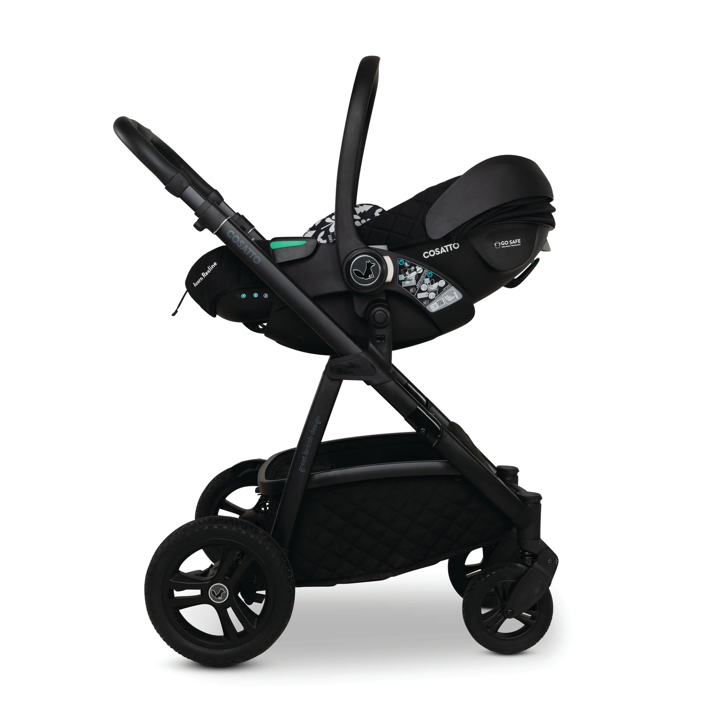 Cosatto Wow 3 All Stage Family Rotate & Recline 2 Base Bundle Silhouette