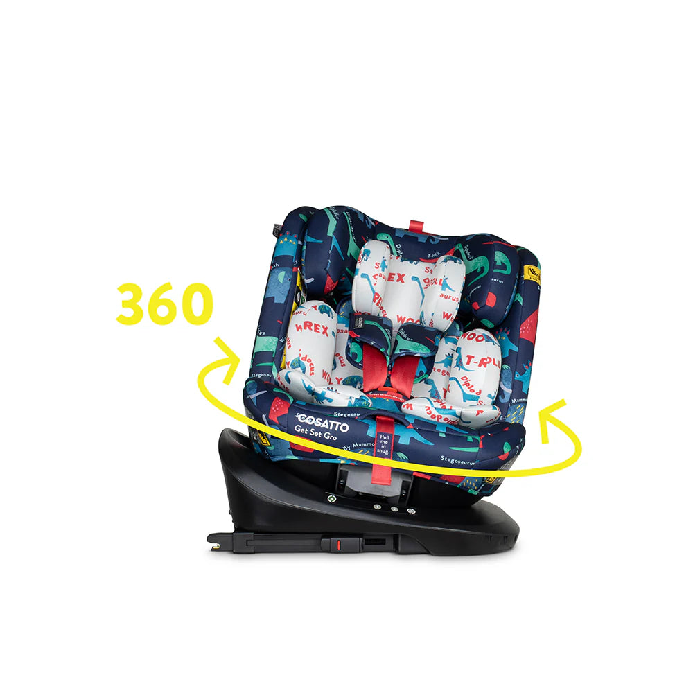 Cosatto Get Set Gro i-Size 360 Car Seat D is for Dino