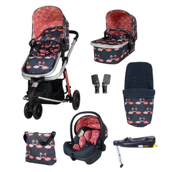 Cosatto Giggle 3 in 1 i-Size Everything Bundle Pretty Flamingo