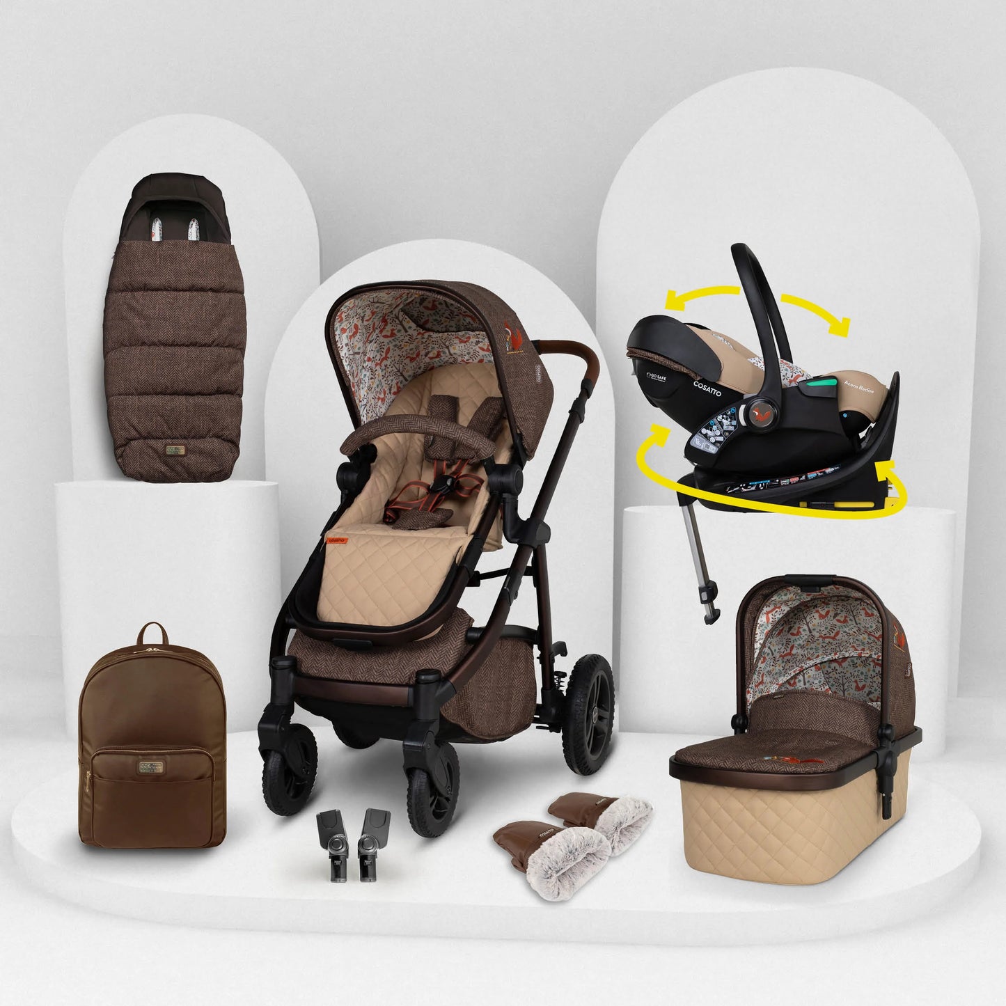 Cosatto Wow 3 Rotate & Recline Cozy Bundle Foxford Hall