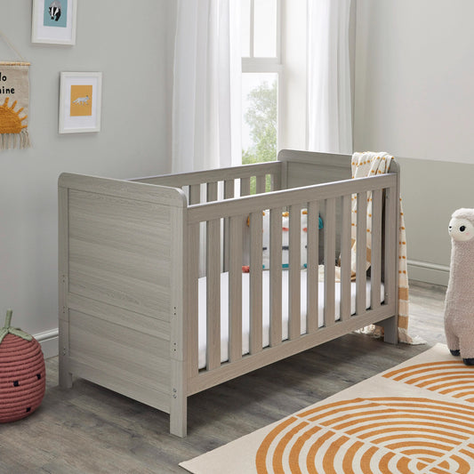 Babymore Caro Cot Bed – Grey Wash