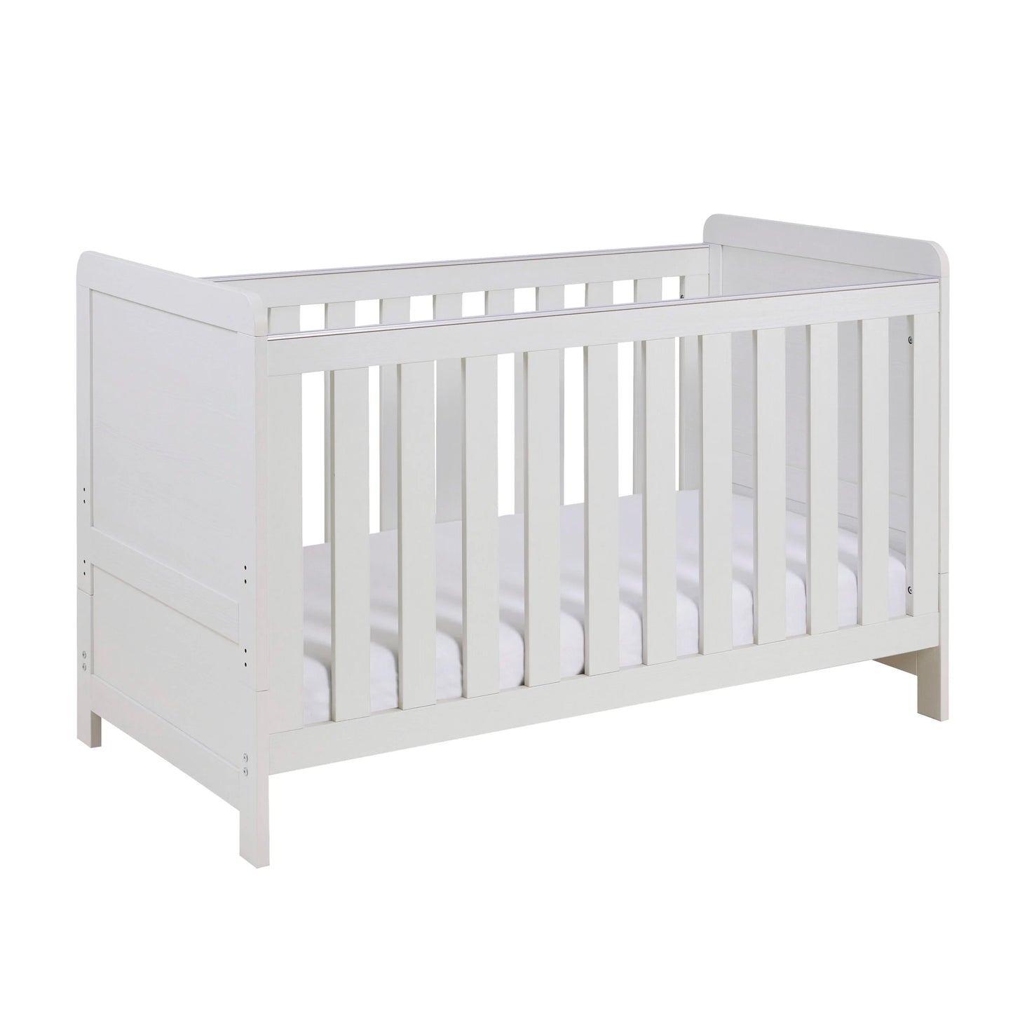 Babymore Caro Cot Bed – White Wash