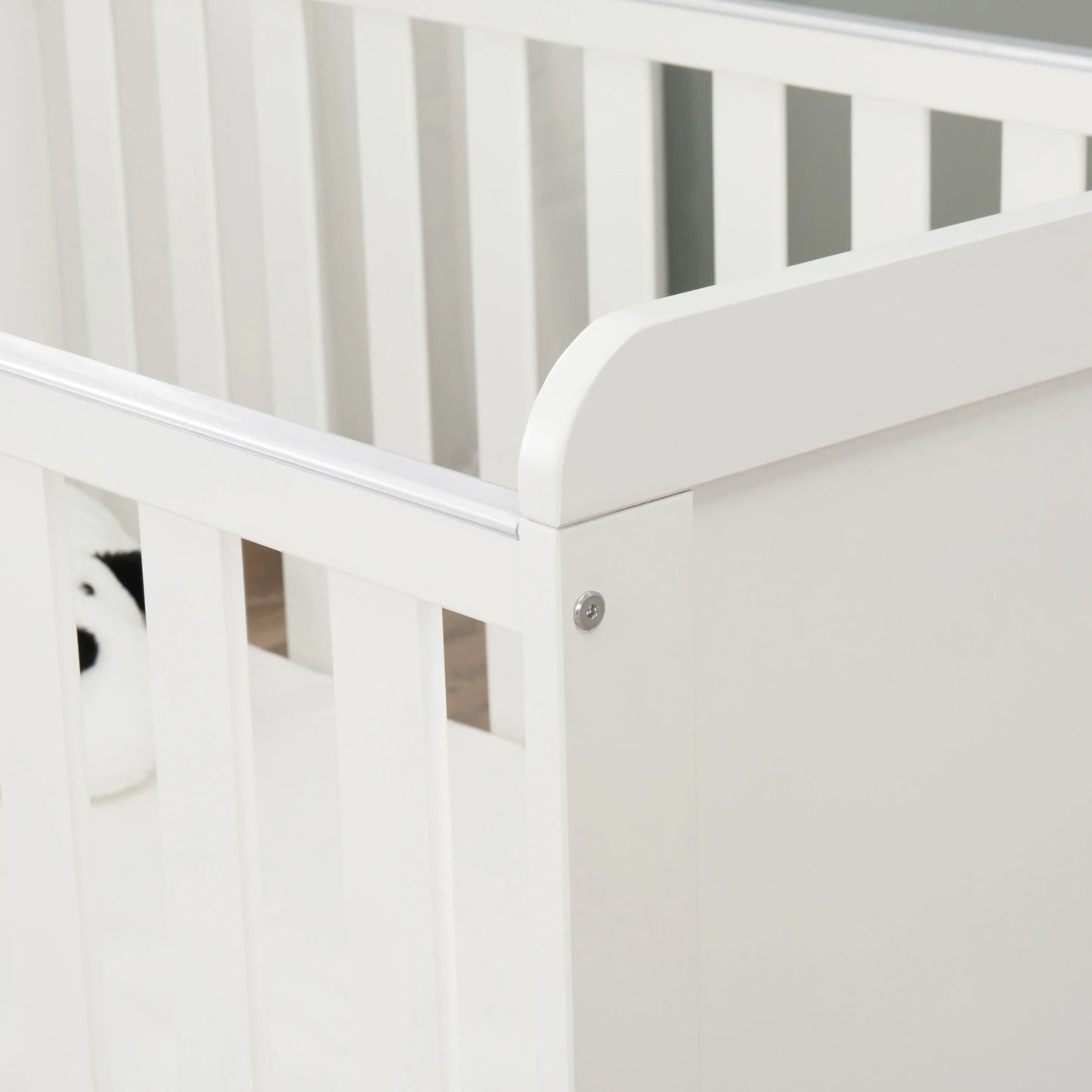 Babymore Caro Urban Mini Cot Bed – White