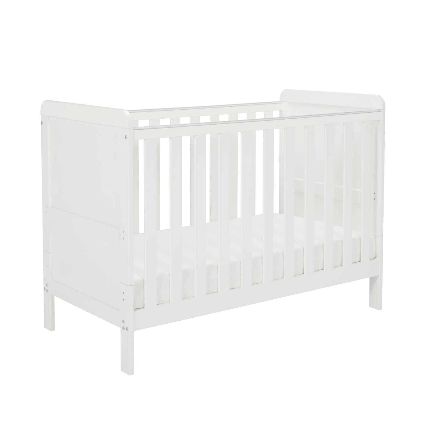 Babymore Caro Urban Mini Cot Bed – White