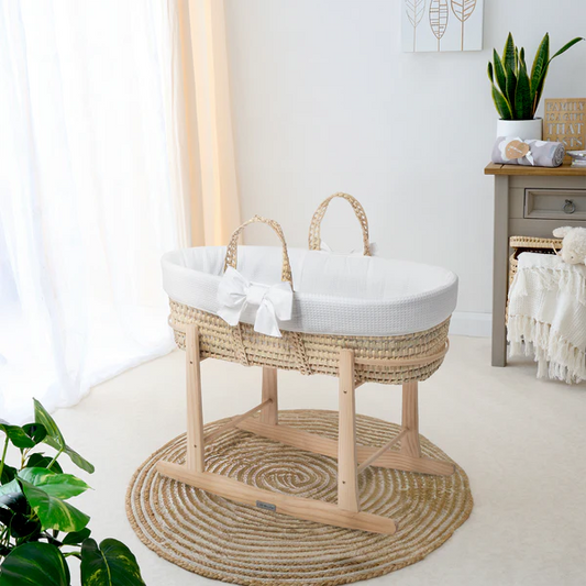 Clair-de-lune 80th Anniversary Chelsea Palm Moses Basket