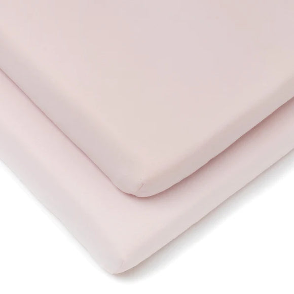 Clair-de-lune 2 Pack Fitted Cotton Cot Bed Sheets - 140 x 70 cm 3 Colours