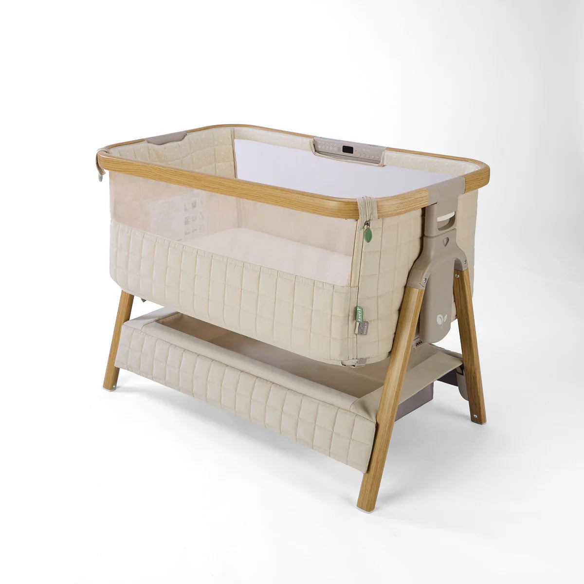 Tutti Bambini Cozee Sense Bedside Crib Toasted Oak / Sand