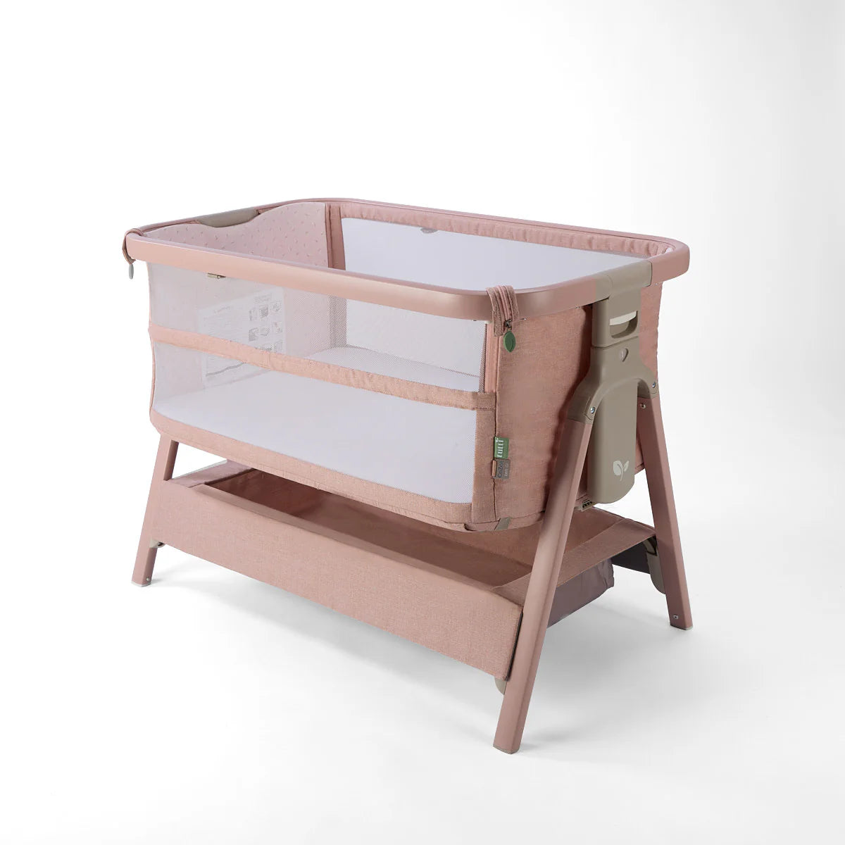 Tutti Bambini CoZee Zen Bedside Crib Blush