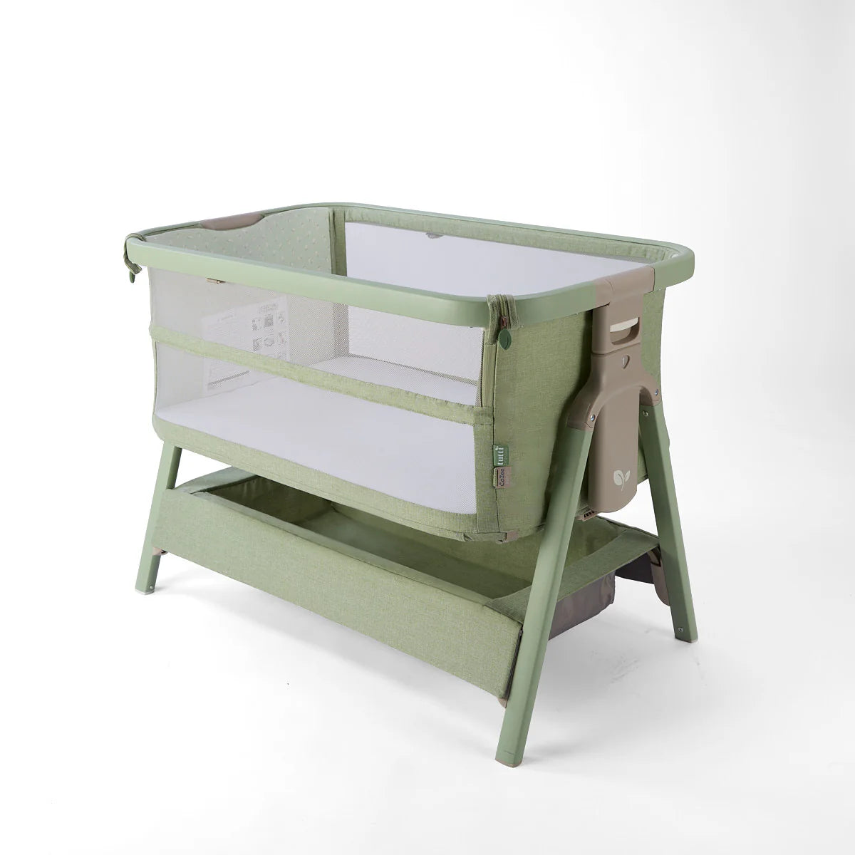 Tutti Bambini CoZee Zen Bedside Crib Eucalyptus