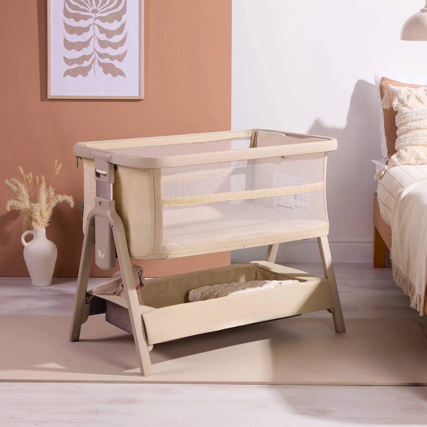 Tutti Bambini CoZee Zen Bedside Crib Sand