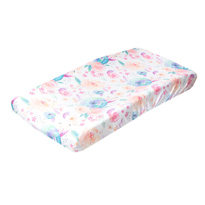 Copper Pearl Nappy Changing Pad COVER Bloom