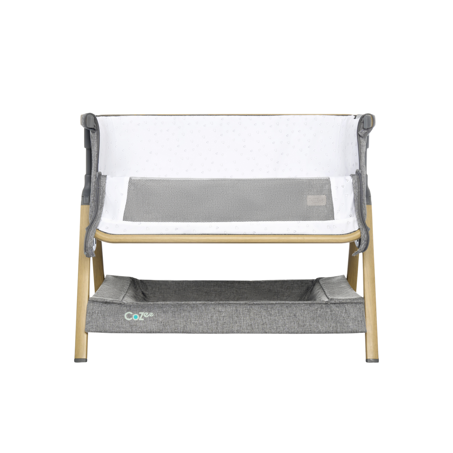Tutti Bambini CoZee Luxe Mini Me Crib - Oak & Charcoal