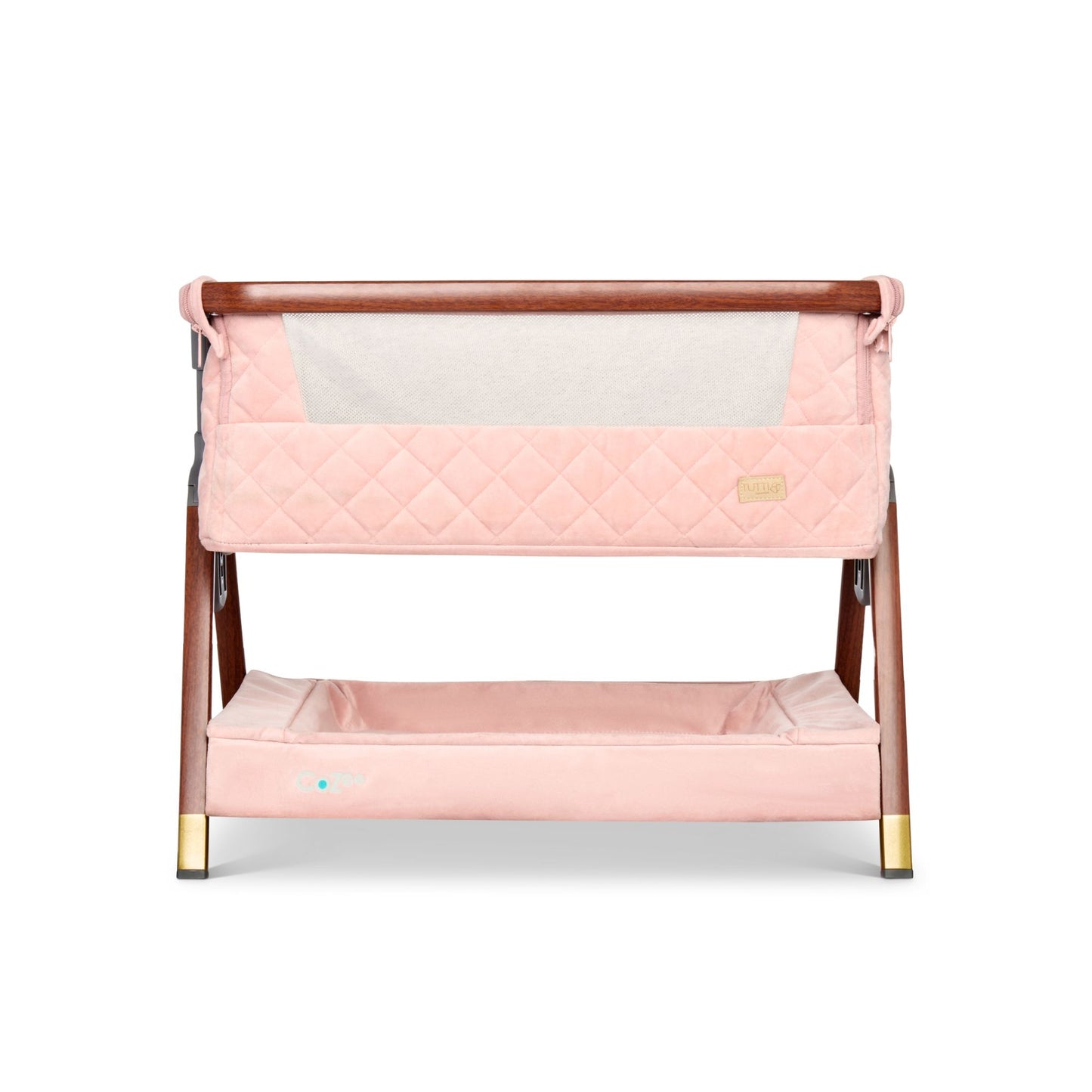 Tutti Bambini CoZee Luxe Mini Me Crib - Walnut & Blush