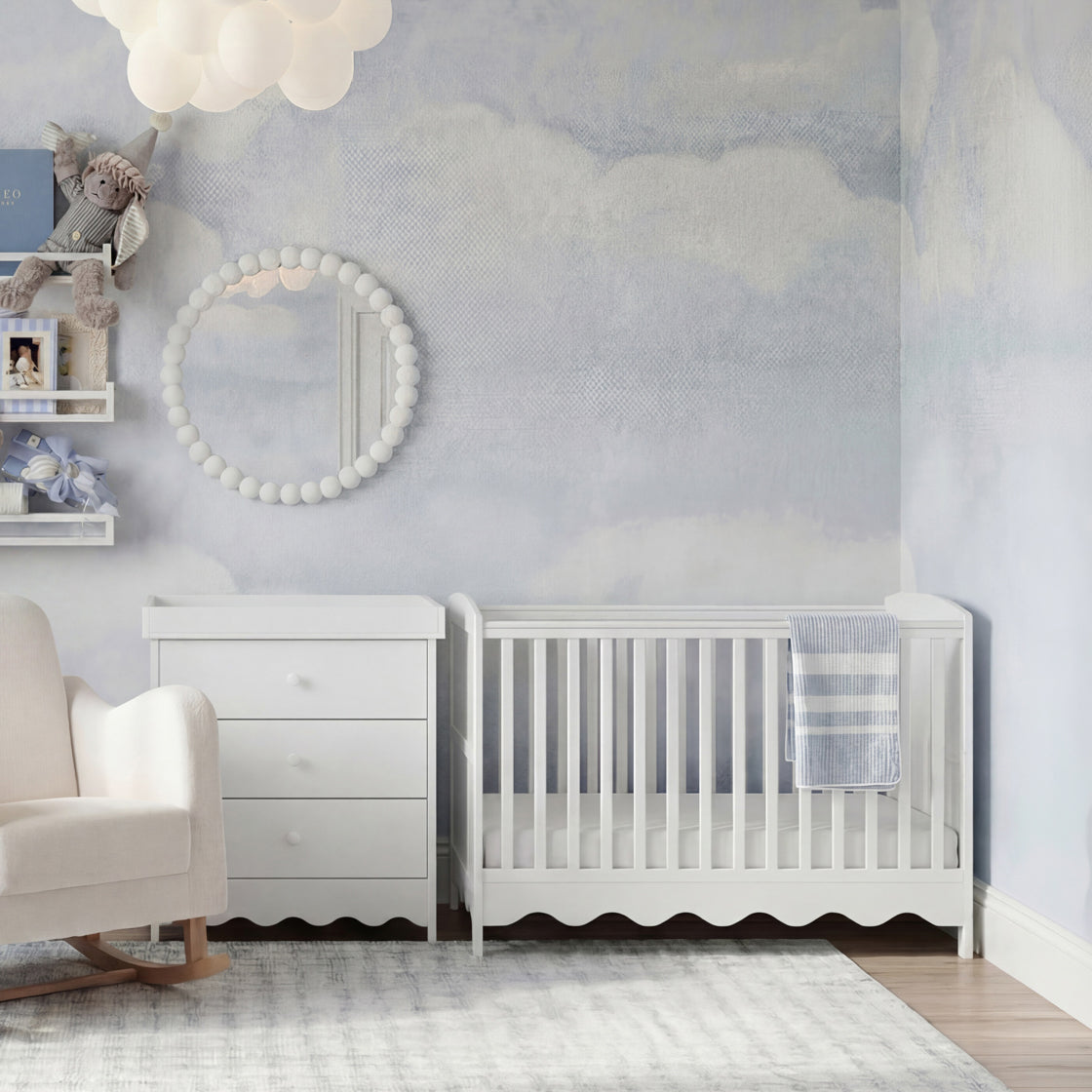 Bebe & Beyond Dancer 2 Piece Room Set White