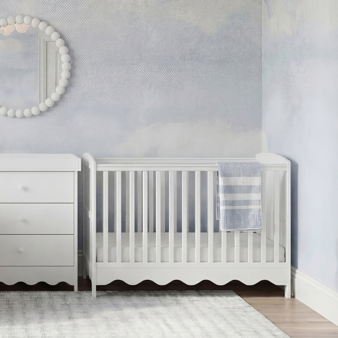 Bebe & Beyond Dancer Cot Bed White