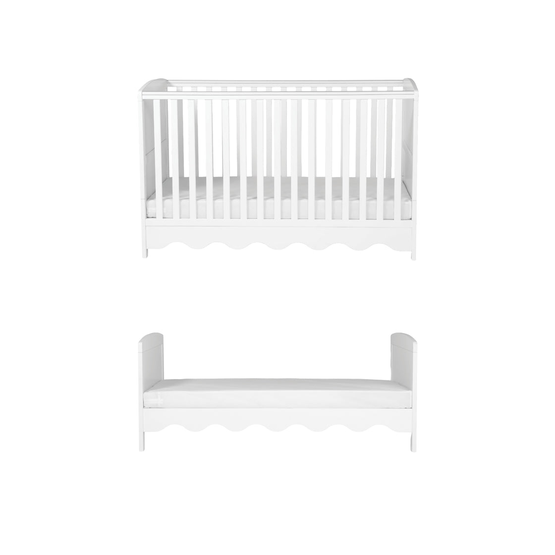 Bebe & Beyond Dancer Cot Bed White