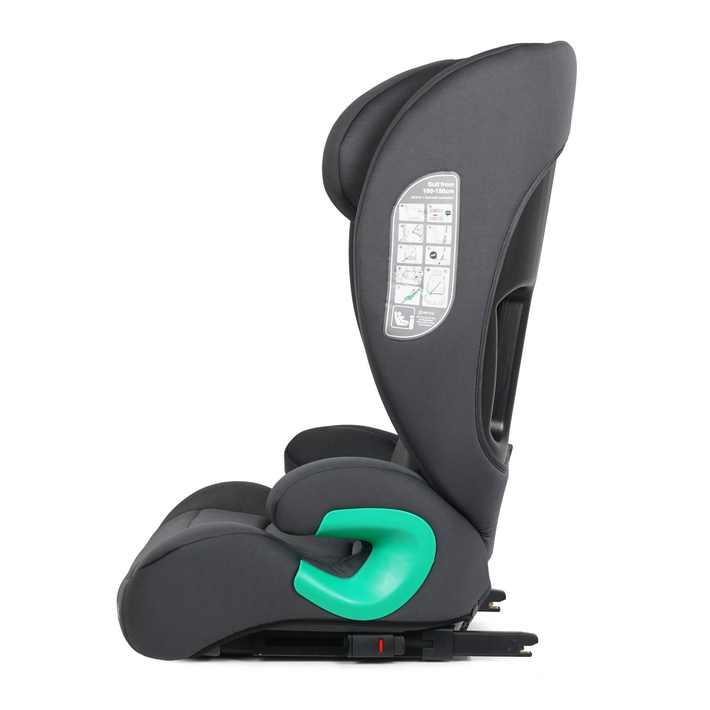 For Your Little One Stepup I-Size Isofix 2/3 Car Seat Booster Seat - Slate Mist (4-12 Years)