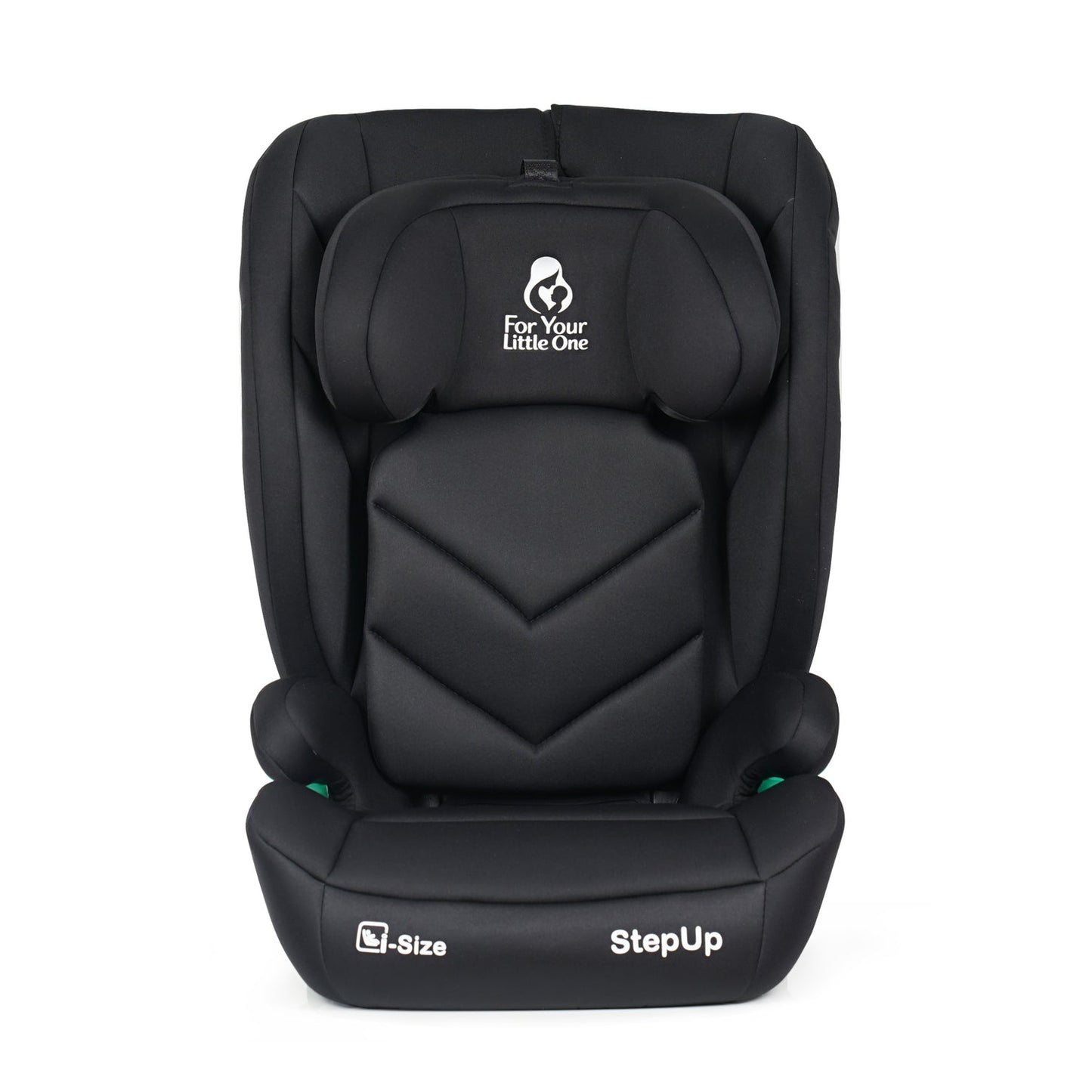 For Your Little One Stepup I-Size Isofix 2/3 Car Seat Booster Seat - Midnight Black (4-12 Years)