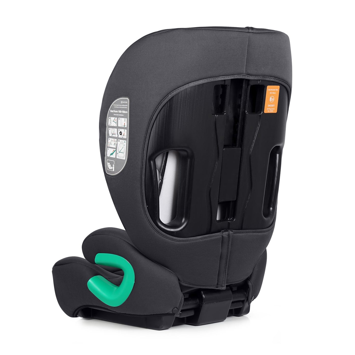 For Your Little One Stepup I-Size Belted 2/3 Car Seat Booster Seat - Midnight Black (4-12 Years)