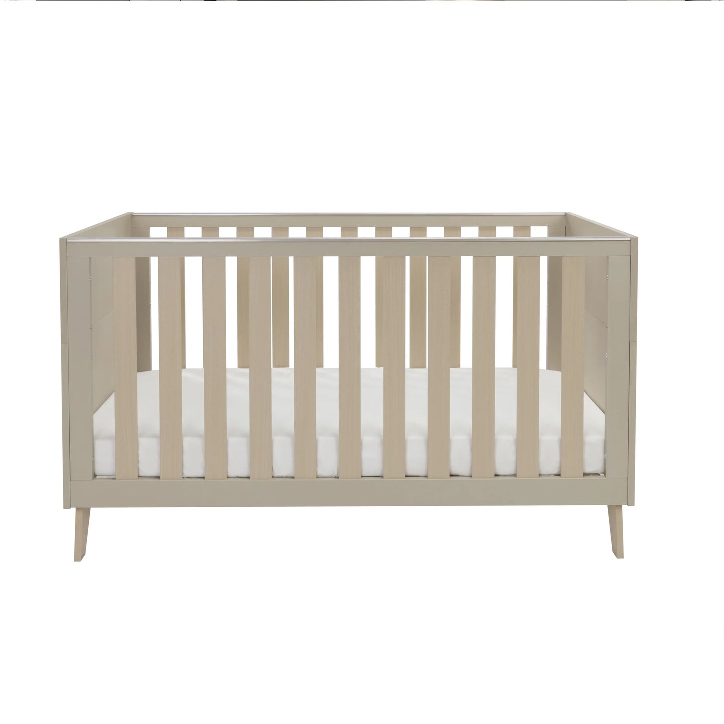 Babymore Dante Cot Bed with Cot Top Changer – Cashmere