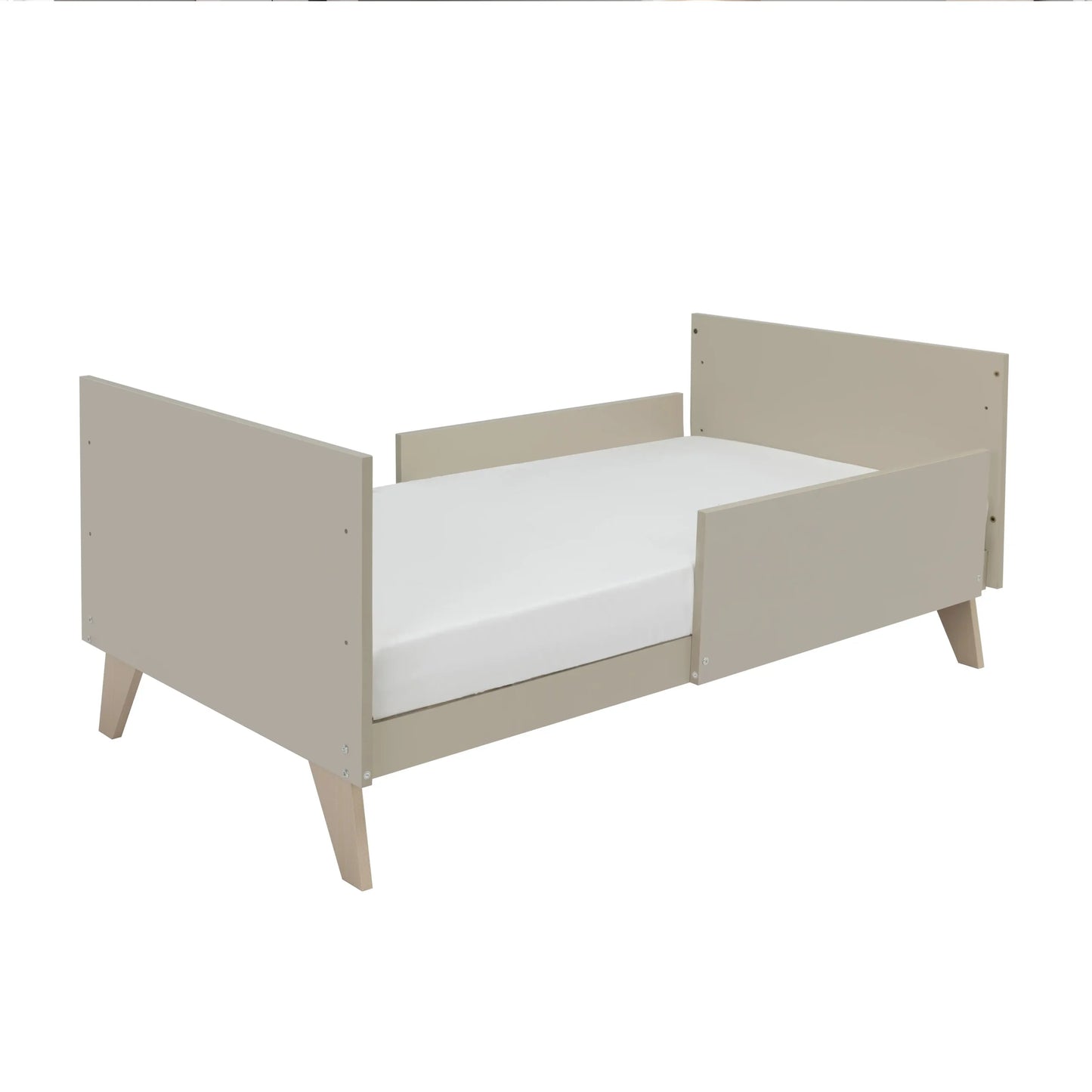 Babymore Dante Cot Bed with Cot Top Changer – Cashmere