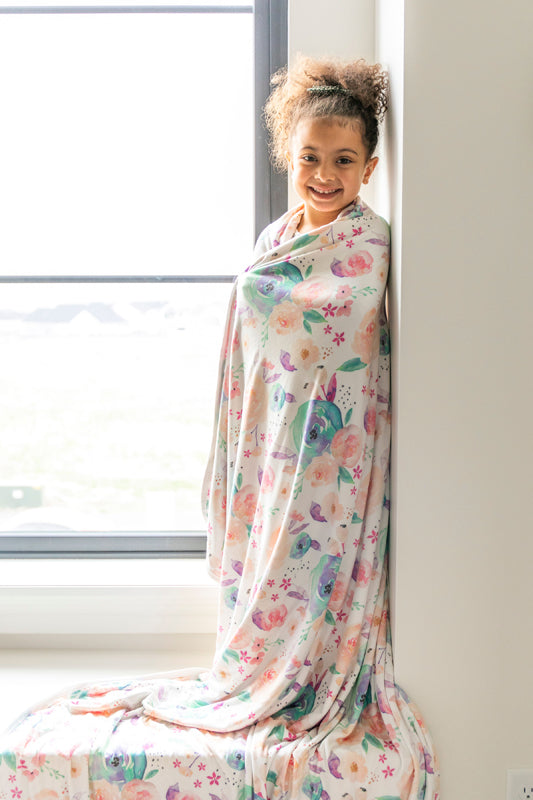 Copper Pearl 3 Layer Jumbo Quilt Bloom