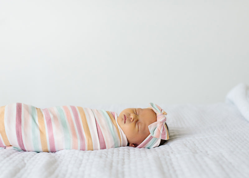 Copper Pearl Knitted Swaddle Blanket Enchanted
