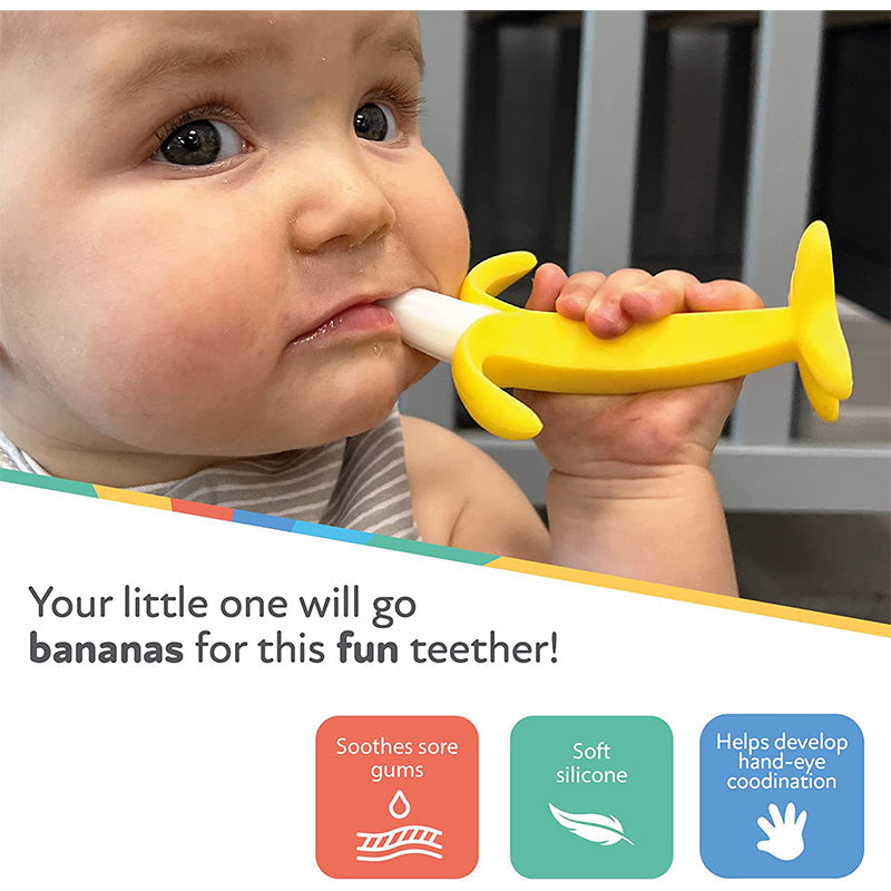 Nuby Banana Shaped Silicone Teether