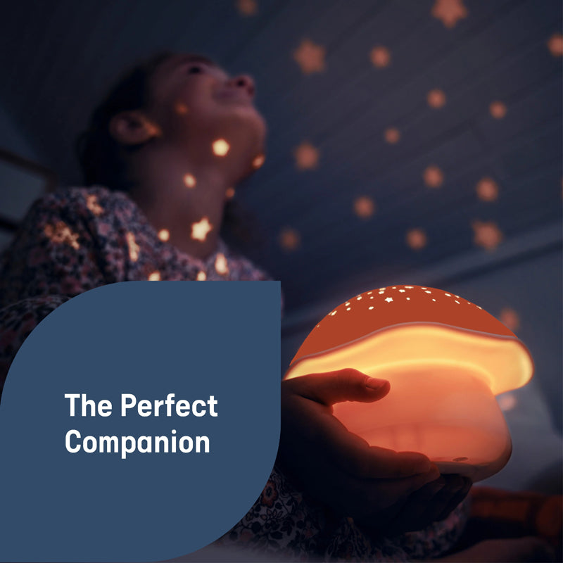 Pabobo by Angelcare Mushroom Musical Stars Projector  - Pink