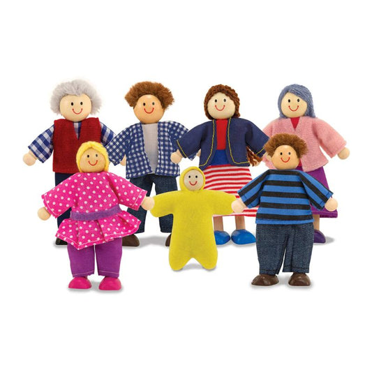 Melissa & Doug Wooden Doll Family