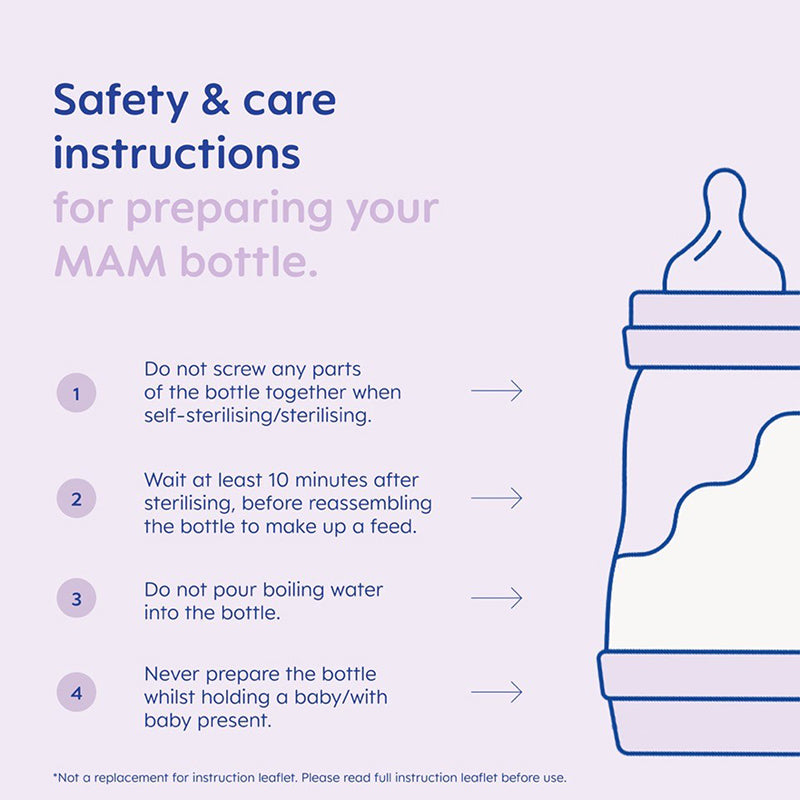 MAM Easy Start Anti-Colic Bottle Pink 260ml 3Pk
