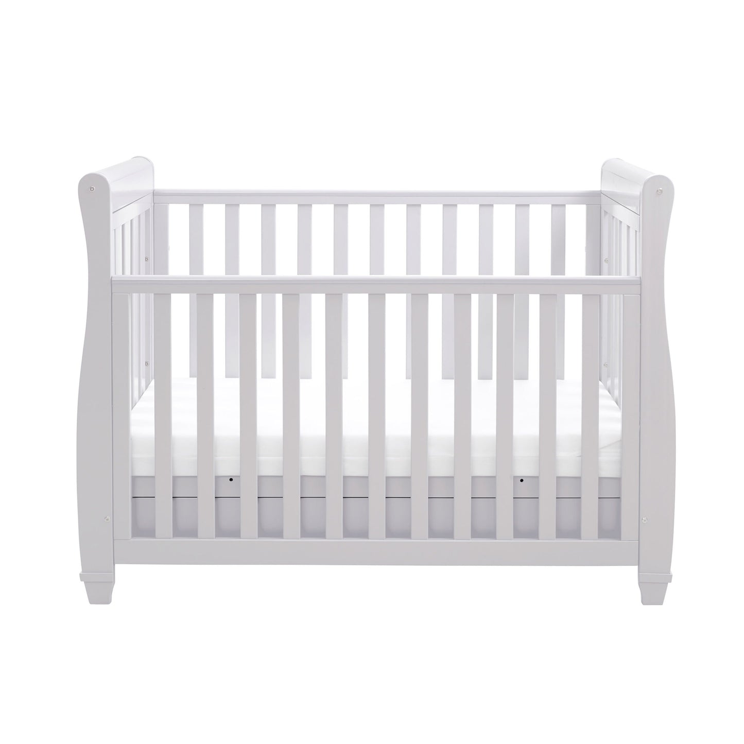 Babymore Eva Sleigh Drop Side Cot Bed – Grey