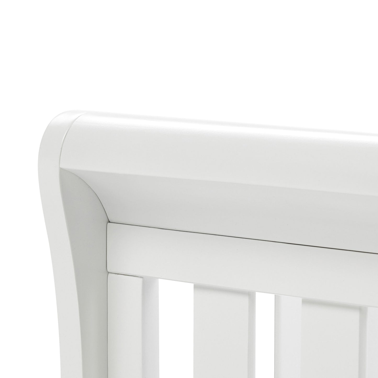 Babymore Eva Sleigh Drop Side Cot Bed – White