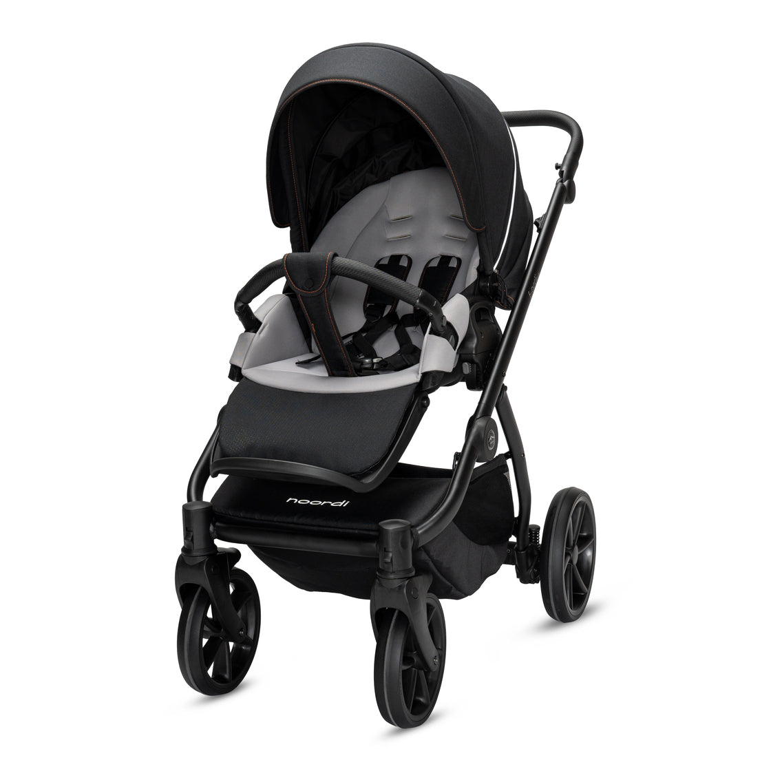 Noordi Fjordi V2 2in1 Pushchair with ThermoCot™ Carrycot, Voyager Black