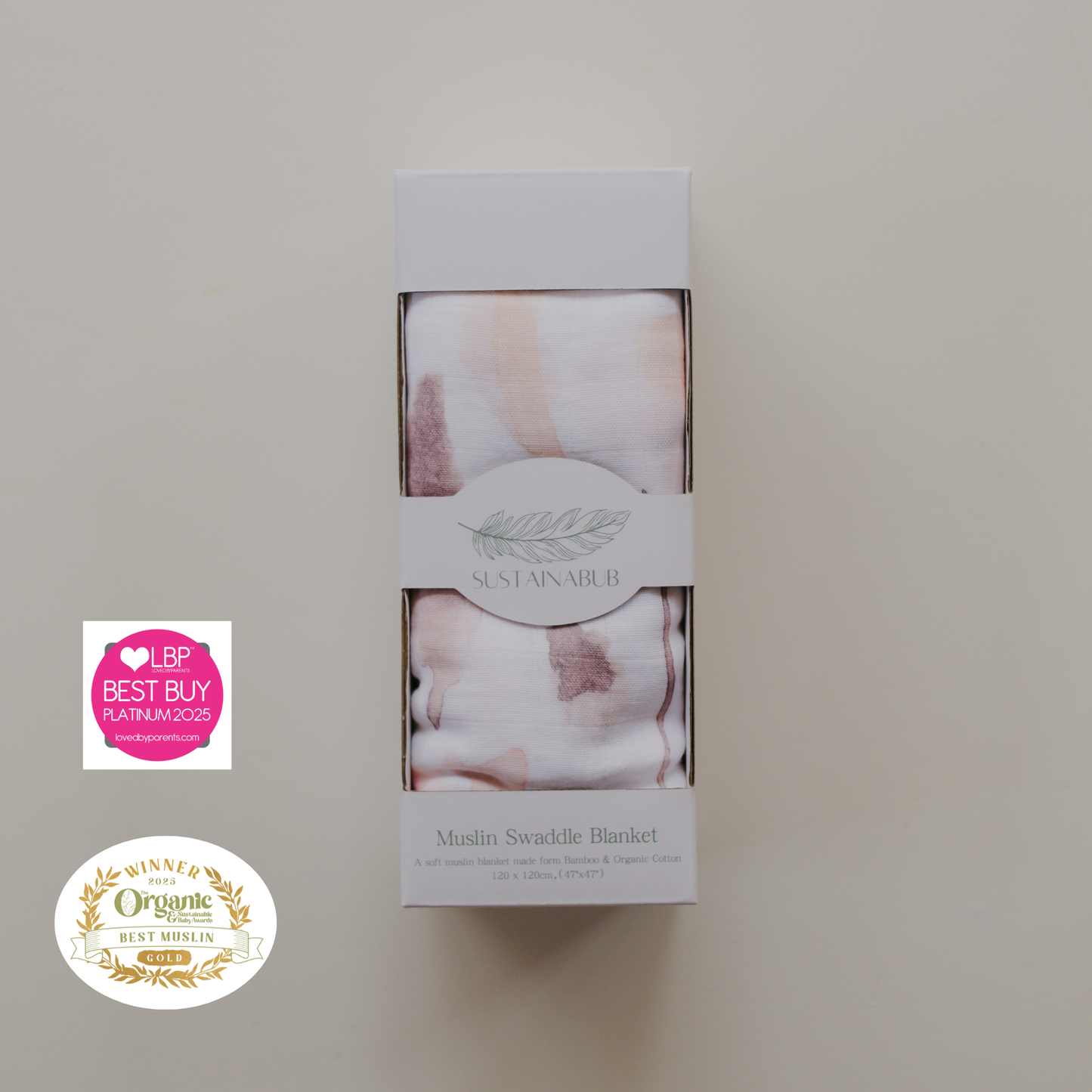 Flower Print Baby Muslin Swaddle -  (120cmx120cm)