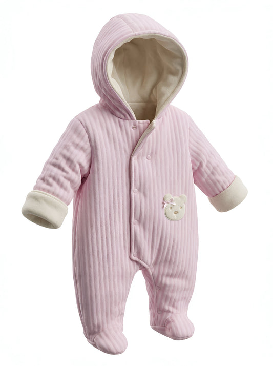 Pex Girls Bear Snowsuit Pink