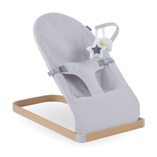 My Babiie Baby Bouncer with Toy Bar - Grey